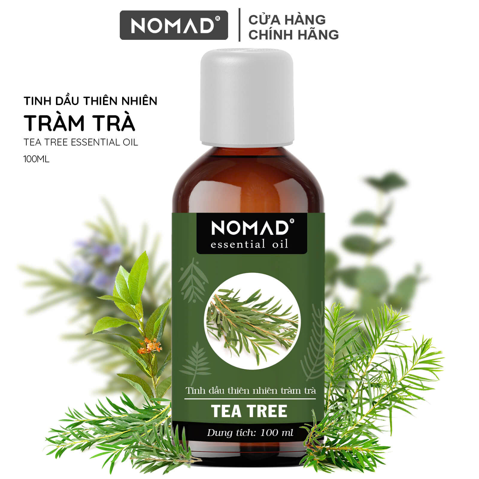 Tinh Dầu Tràm Trà Nguyên Chất Nomad Tea Tree Oils