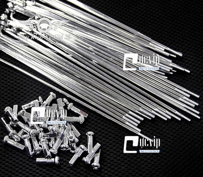 Combo 2 Bộ Căm Mạ Crom 1.57 - 1.49 (2 Bánh Đùm) Xe Sirius MS2971