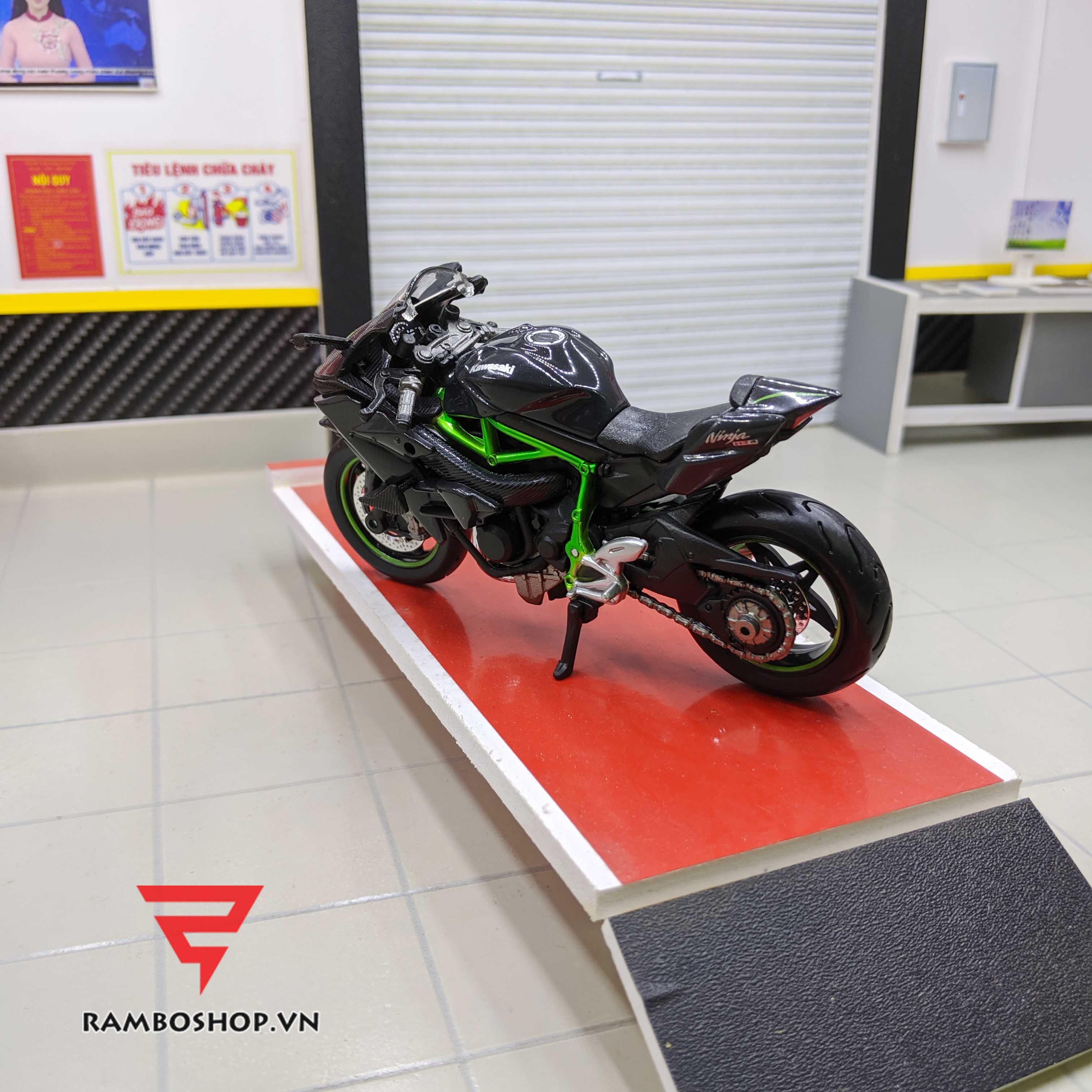 Mô hình xe H2R Kawasaki tỷ lệ 1:18