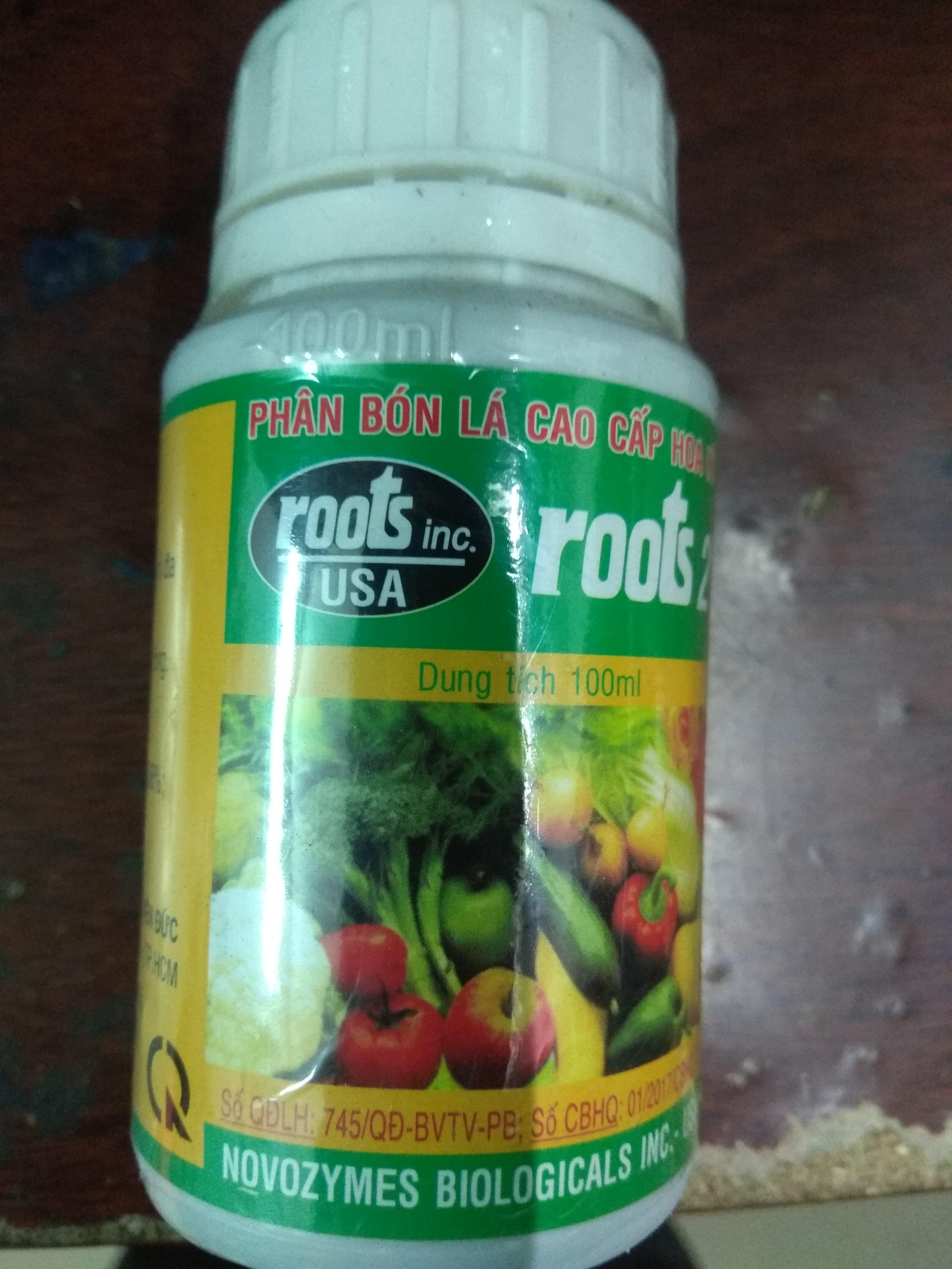Phân bón lá hữu cơ sinh học nhập khẩu Hoa kỳ ROOTS 2 - chai 100 ml
