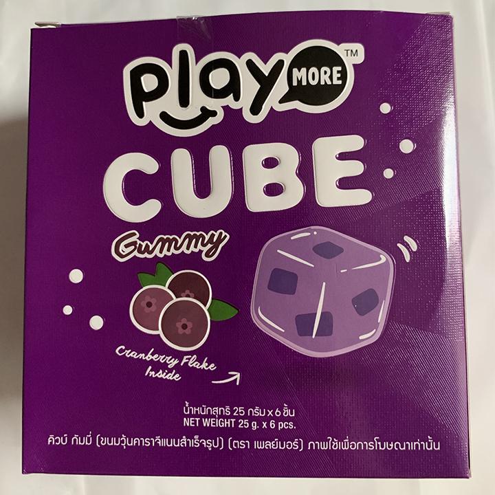 Gói Kẹo thạch Play More CUBE Gummy loại 25g