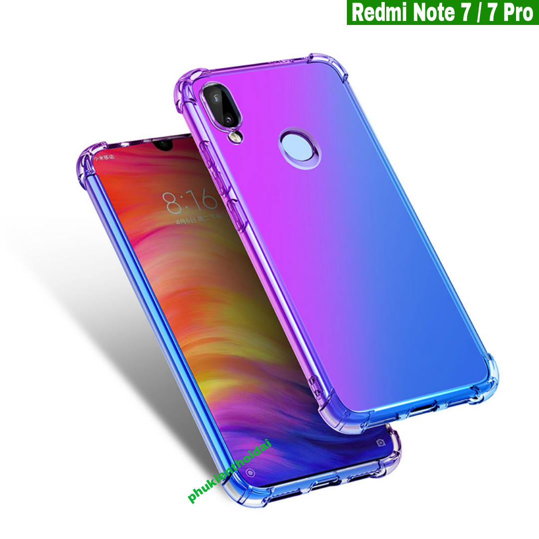 Ốp lưng xiaomi redmi note 7 / note 7 pro dẻo tpu đa sắc lồi 4 góc cao cấp