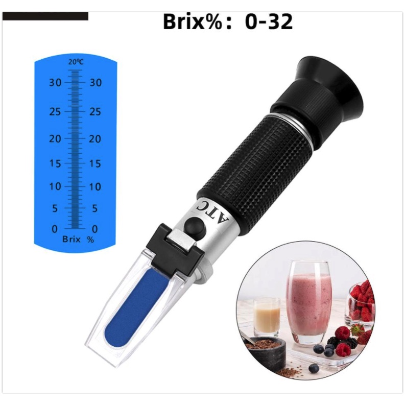 Khúc xạ kế 0-32%; 0-80% đo độ ngọt, nồng độ đường - brix