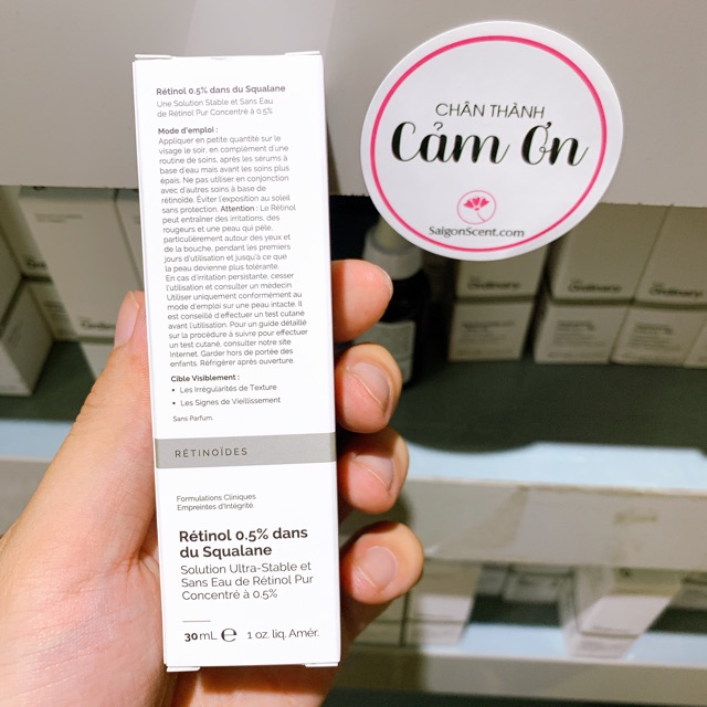 [HCM]Tinh Chất The Ordinary Retinol 0.5% In Squalane ( 30mL )