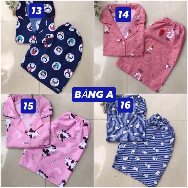 [Lọ lem Luxuxy ] (Dưới 56kg) Bộ Đồ Mặc Nhà Pijama Nữ -Vải Kate