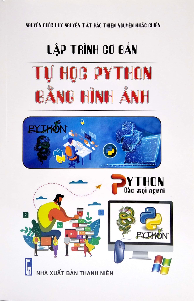 Sách -Combo Python Dành Cho Người Bắt Đầu + Lập Trình Cơ Bản - Tự Học PYTHON Bằng Hình Ảnh (Bộ 2 Cuốn)  - (STK) - Newshop