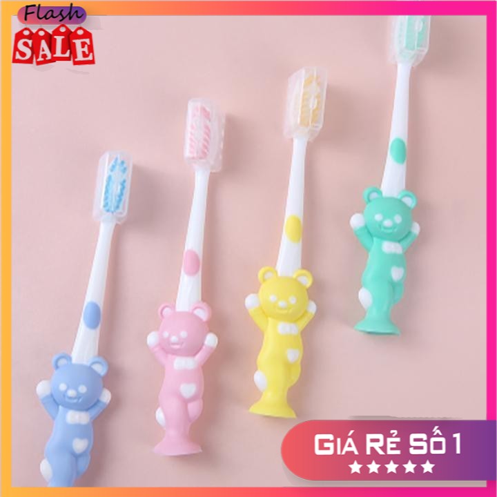 Set 4 bàn chải đánh răng trẻ em hình thú, Set 4 Bàn Chải Đánh Răng Cho Bé xuất Nhật, bàn chải đánh răng cho bé