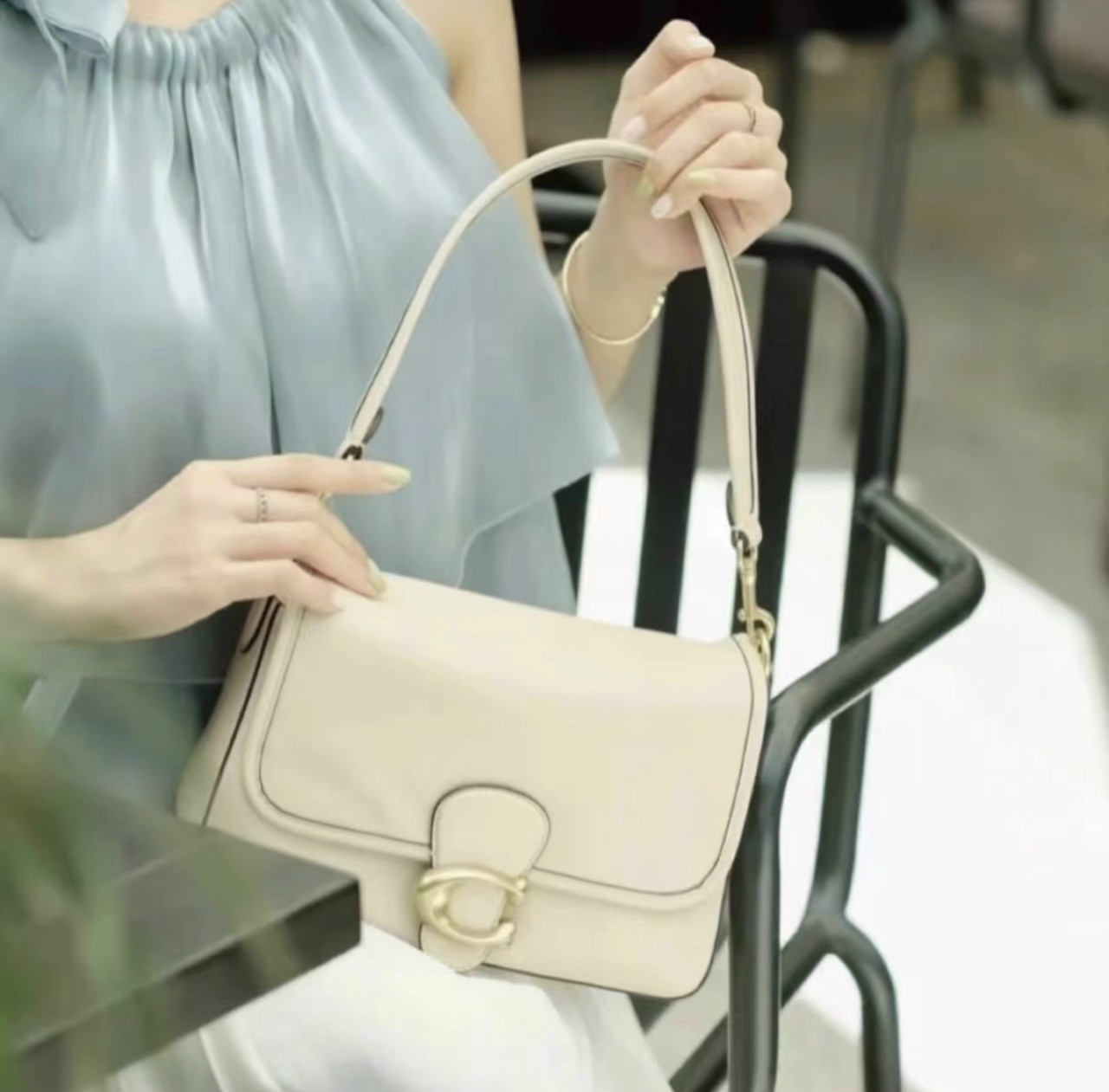 Túi kẹp nách nữ CO fullbox da mịn size 26CM