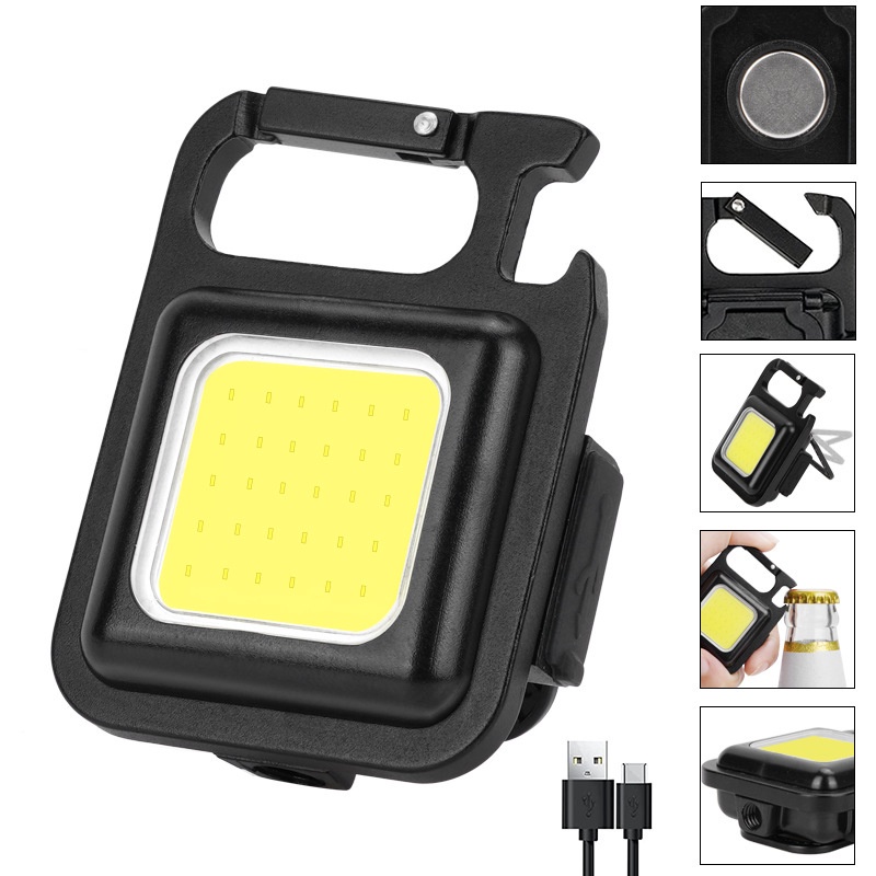Móc khóa đèn led mini siêu sáng sạc usb tiện dụng
