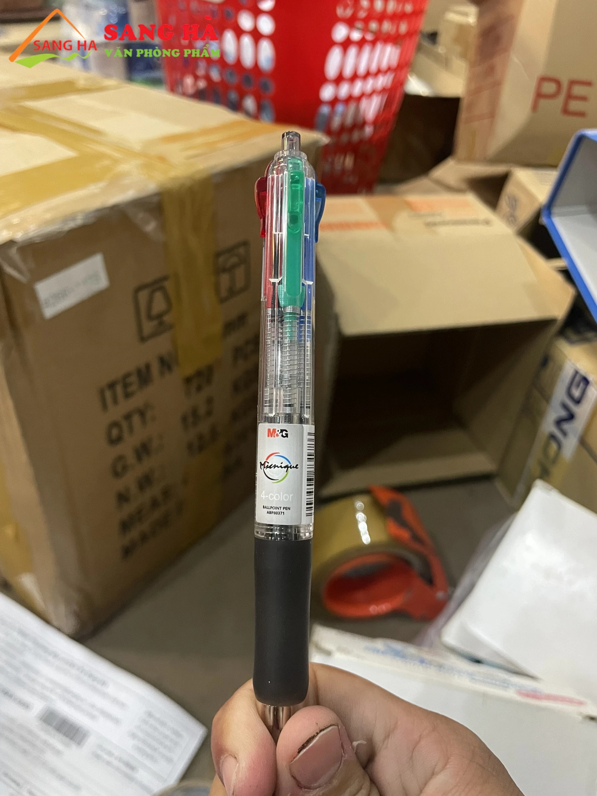 Bút bi 4 ngòi m&g 0.7mm abp80371