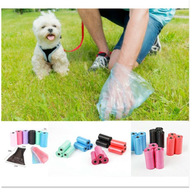 Combo 2 túi đựng phân,rác chó mèo