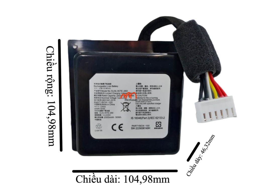 Thay pin loa jbl partybox 100