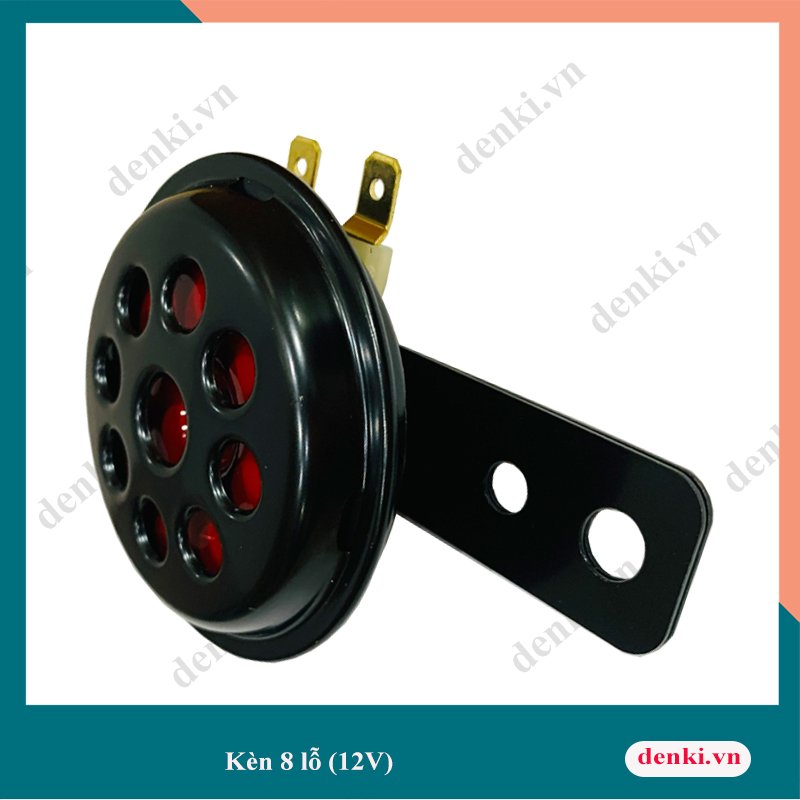 Kèn (Còi 8 lỗ) 12V, 1.5A dùng cho nhiều loại xe