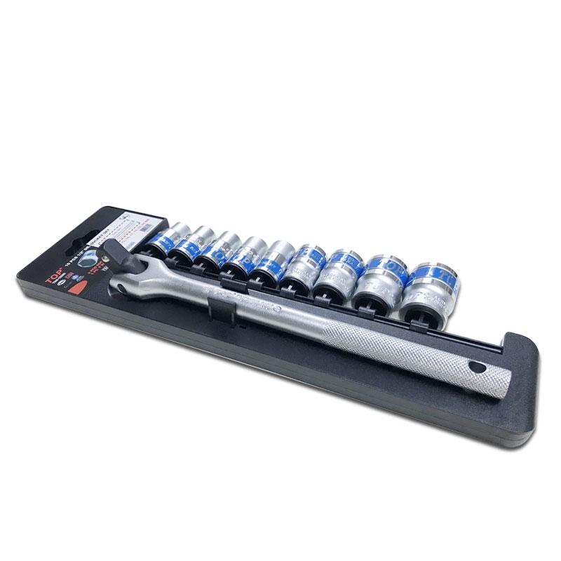 Bộ tuýp 10 chi tiết 1/2" (cần lắc léo) - Top TBS-12252