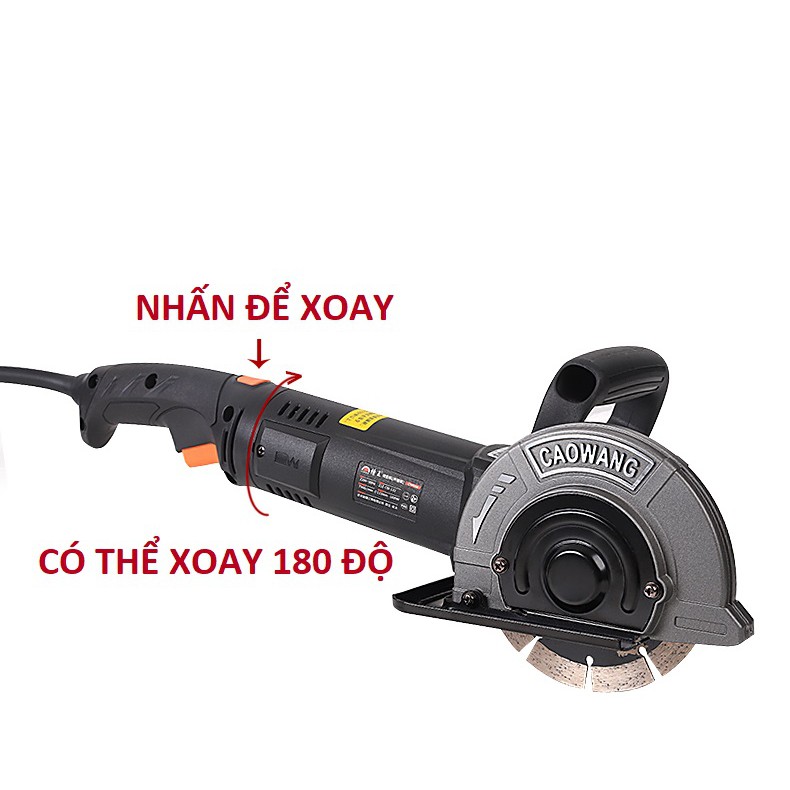 Máy cắt rãnh tường 1 lưỡi Caowang CW1332 - Thi công điện nước nhanh gọn và an toàn
