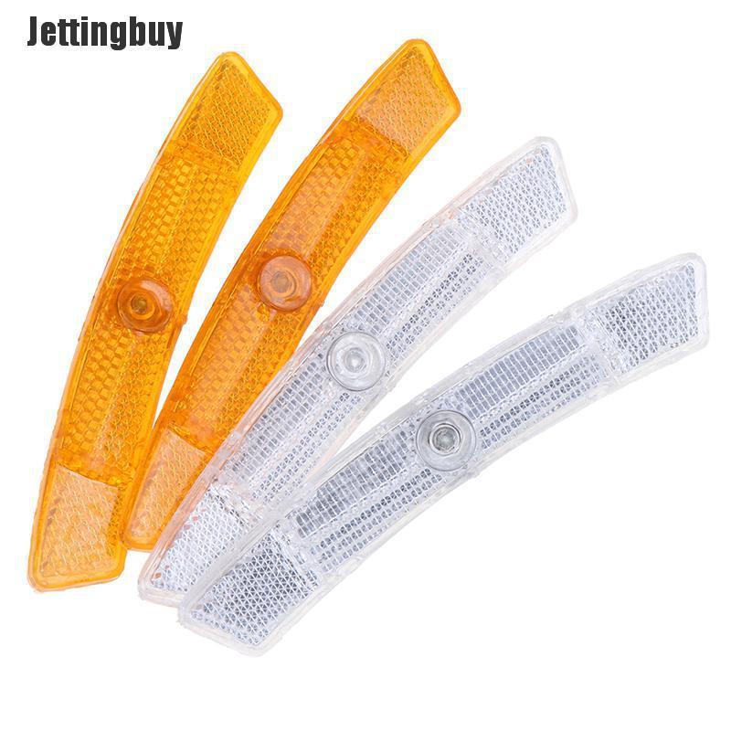 Jettingbuy 2 Chiếc Phản Xạ Nan Hoa Xe Đạp Đèn Cảnh Báo An Toàn Đèn Phản Quang Vành Bánh Xe