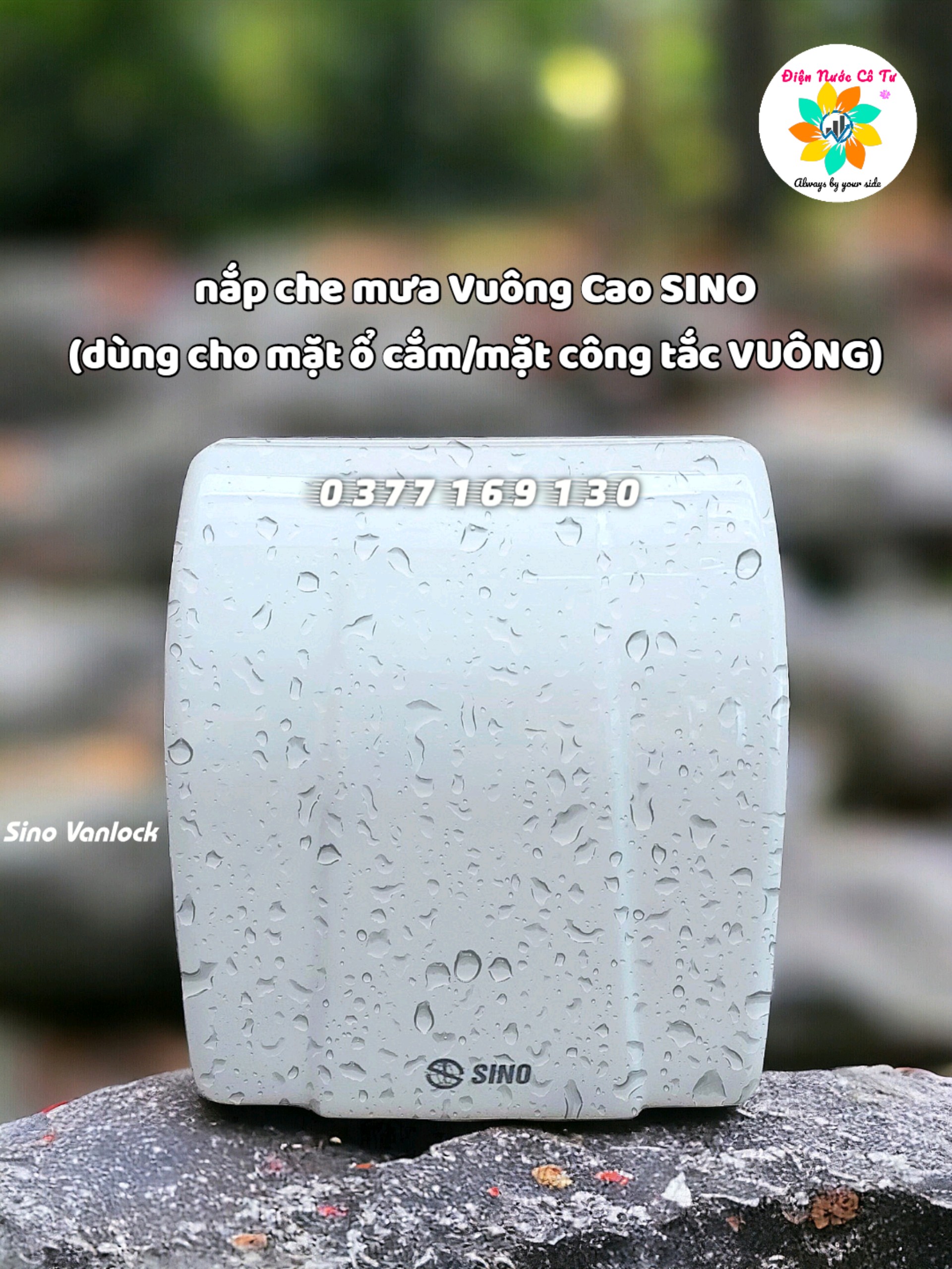 Nắp che mưa chống nước đế che mưa cho ổ cắm điện công tắc điện Sino