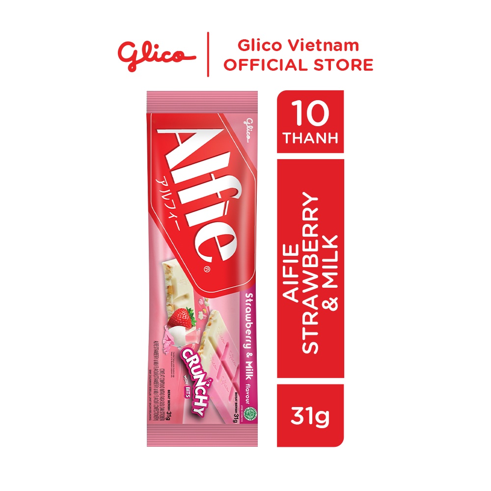 Combo 10 Thanh Socola Dạng Thanh Glico Alfie