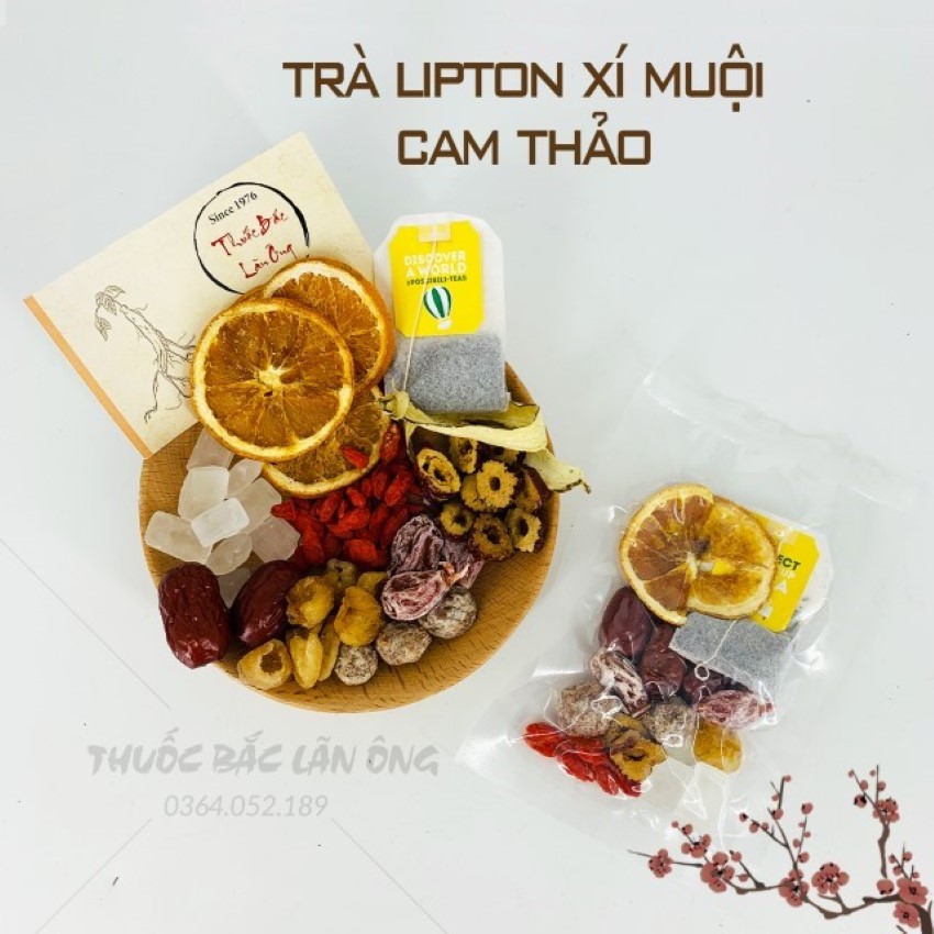 1 Gói Trà Lipton Xí Muội Cam Thảo (Hút Chân Không)