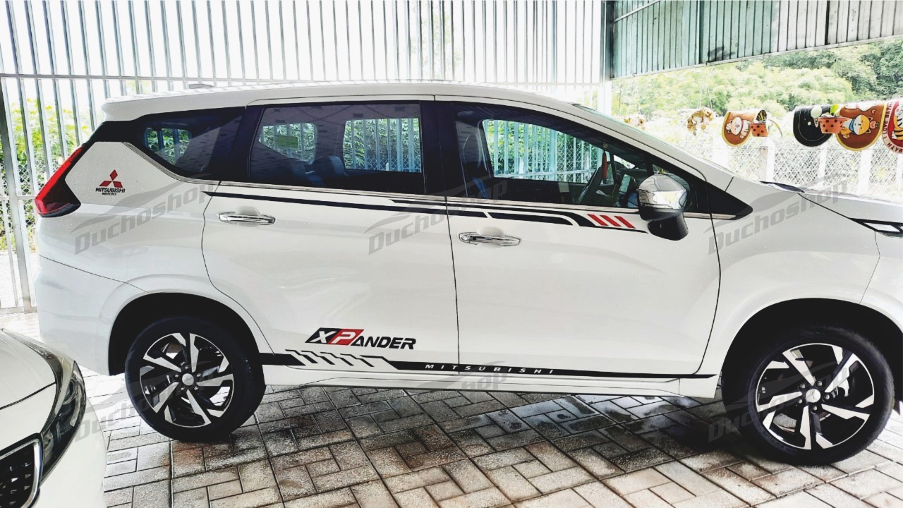 Tem dán hông xe Mitsubishi Xpander