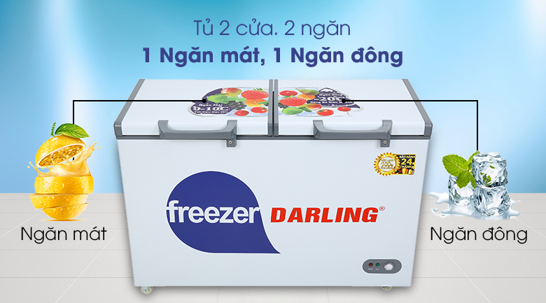 [HCM] Tủ đông mát Darling 260 lít DMF-3999W2