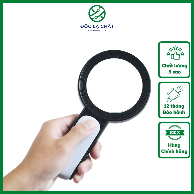 Kính lúp cầm tay có đèn độ phóng đại 10x k2290-18