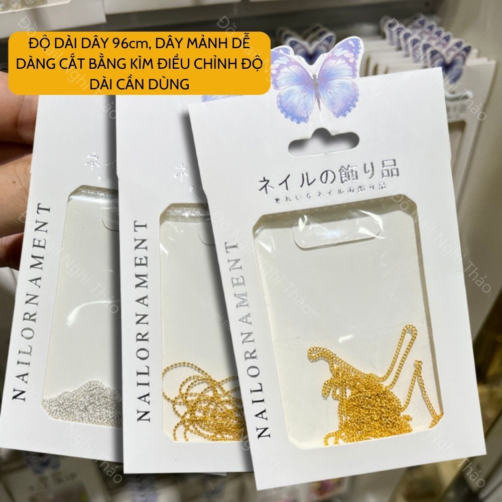 Dây bi nail tròn đính móng NGHI THẢO