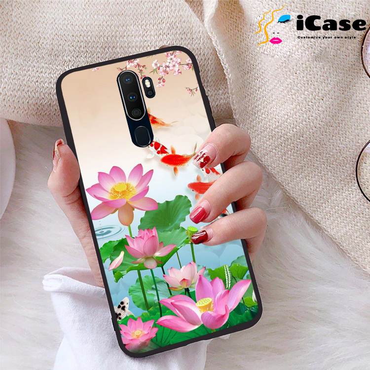 Ốp lưng Oppo A9 2020 viền dẻo TPU BST Sen