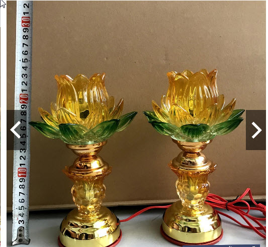 Đèn thờ thủy tinh 20cm 3 lớp cao cấp
