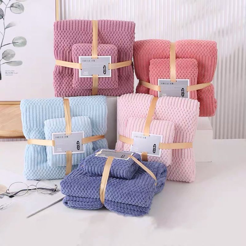 Set 2 Khăn Tắm Và Khăn Mặt Lông Cừu
