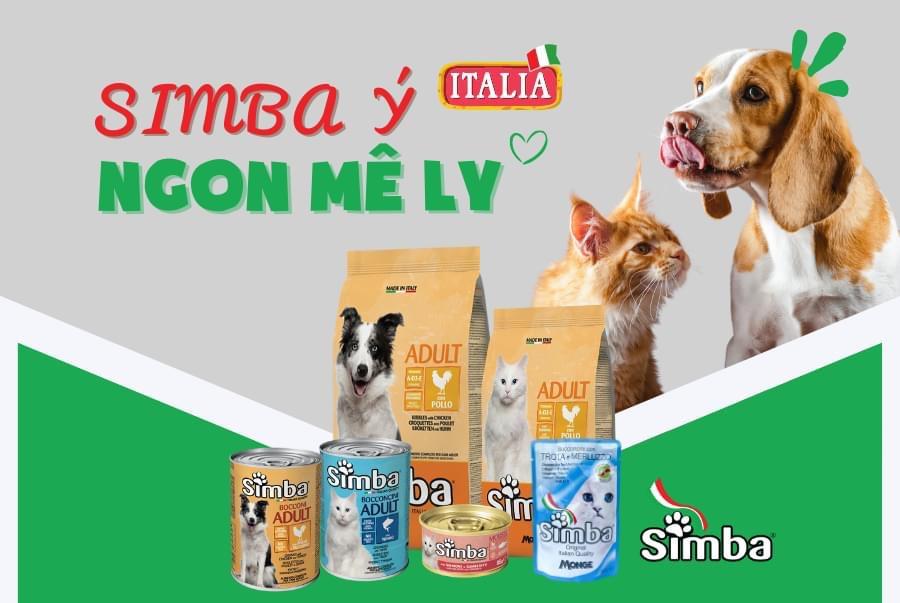 Pate Simba dinh dưỡng cao cấp cho chó mèo (Monge, Ý)