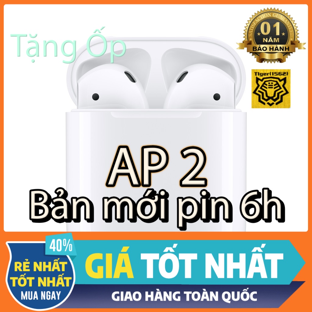 "[Tặng Ốp] Tai nghe Bluetooth AP 2 Hổ Vằn Bản cao cấp...