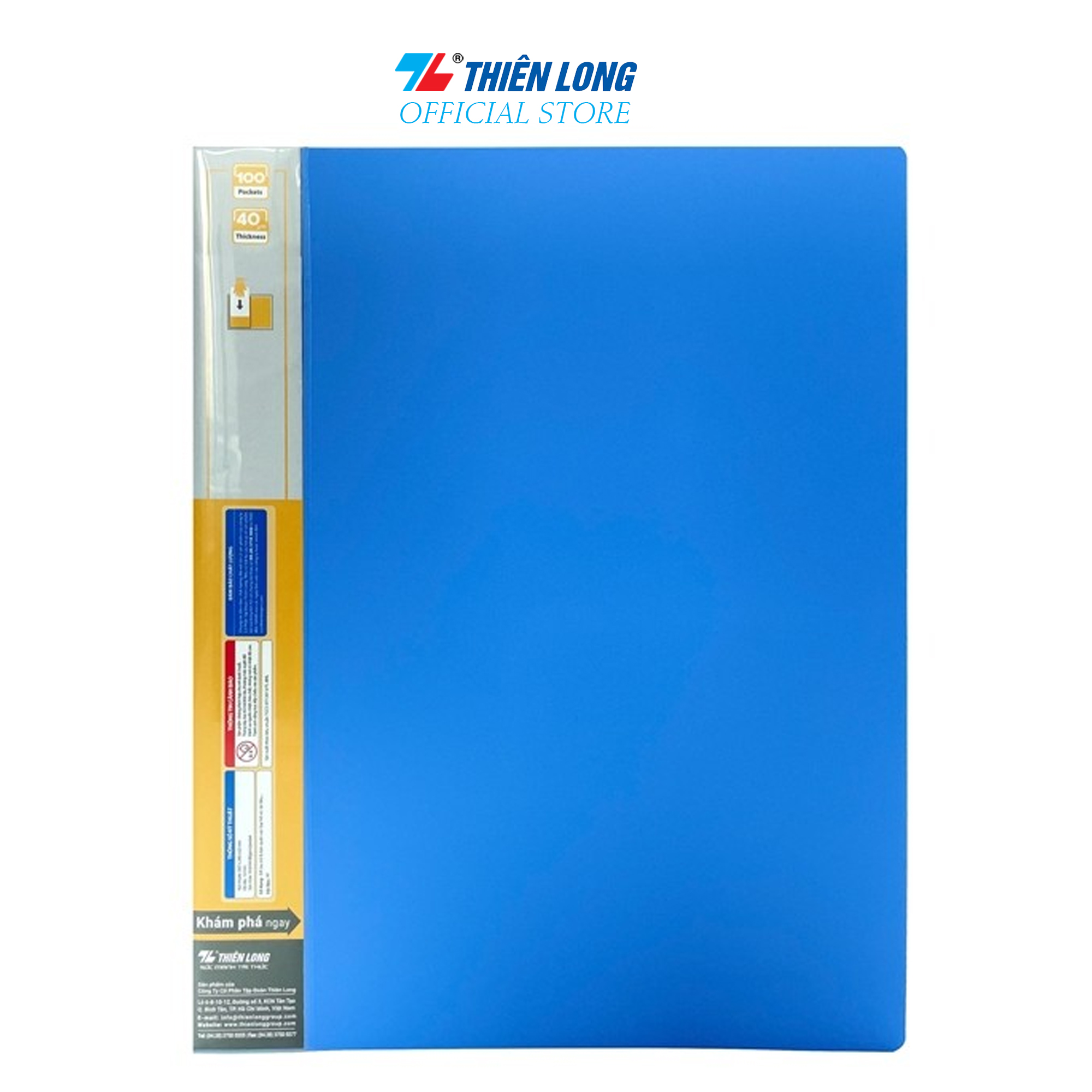 Bìa 100 lá A4 Thiên Long Flexoffice FO-DB05