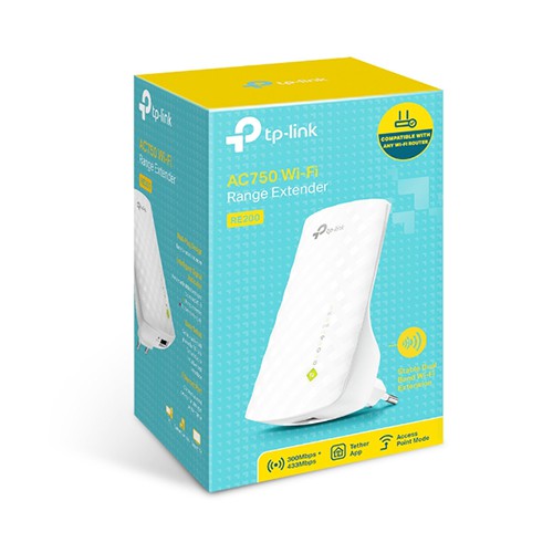 Bộ mở rộng sóng wifi chuẩn ac750 tp-link re200
