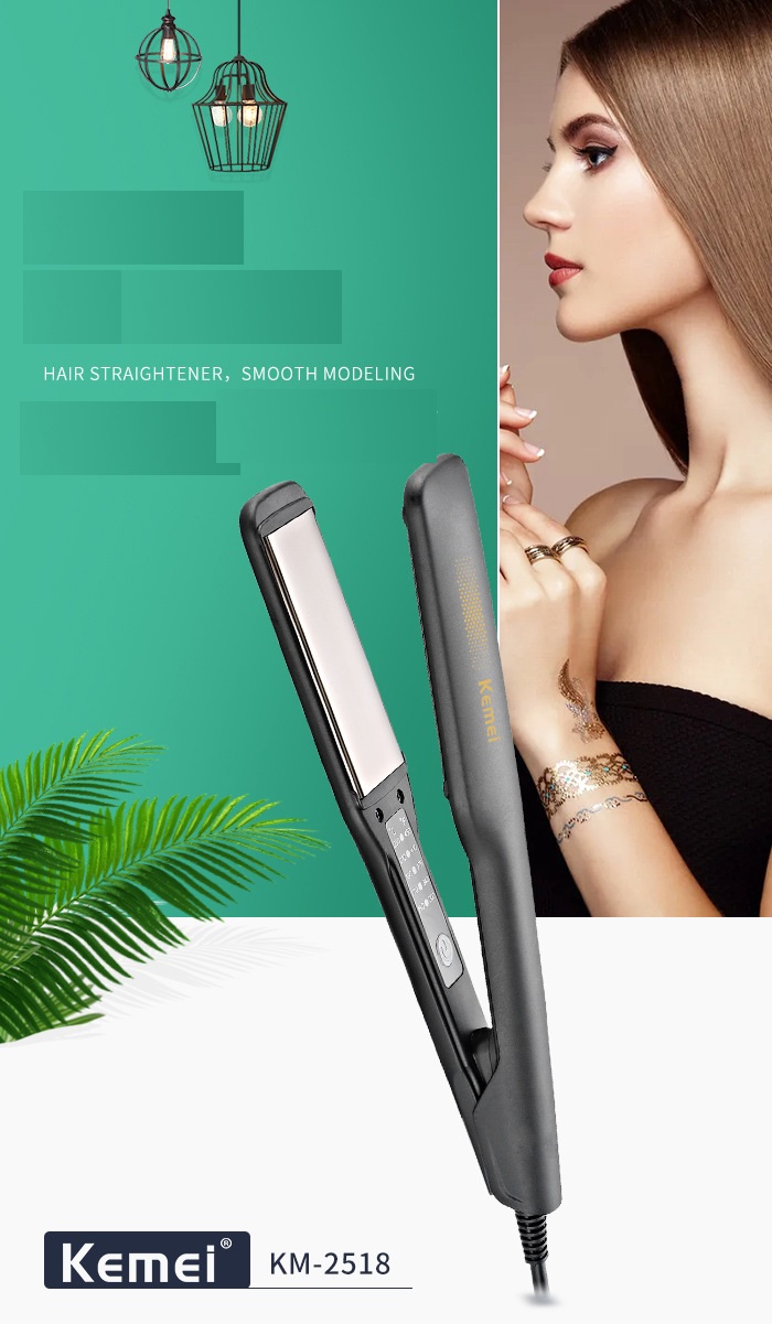 Máy Duỗi Tóc Kemei KM 2518 Có Chỉnh Nhiệt