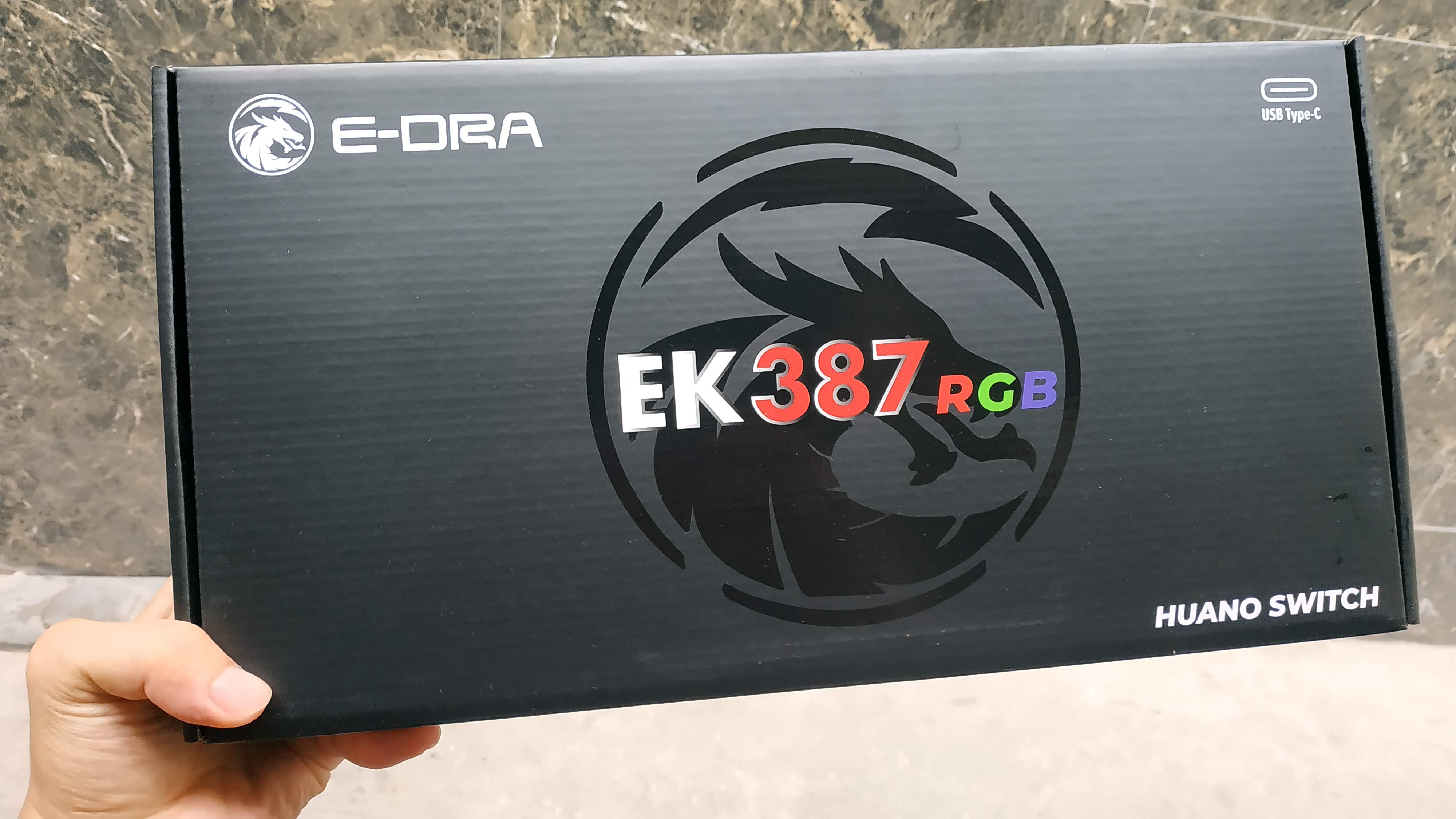 Bàn phím cơ E-Dra EK387 RGB Huano Switch bản mới nhất 2021 BH 2 năm