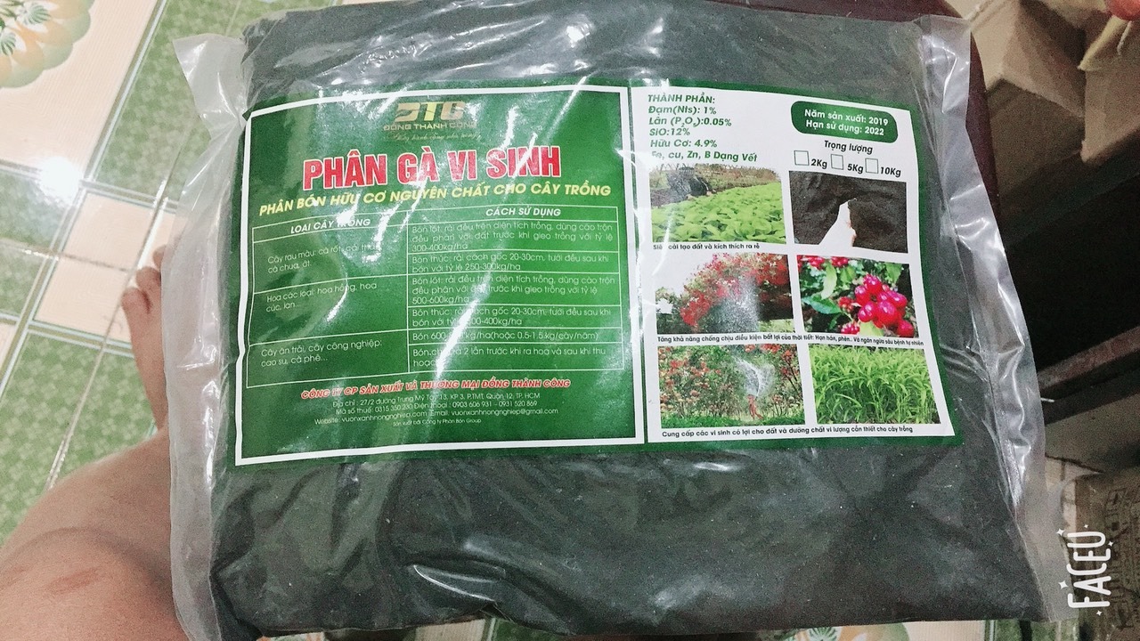 Phân bón Gà 2kg tốt cho cây