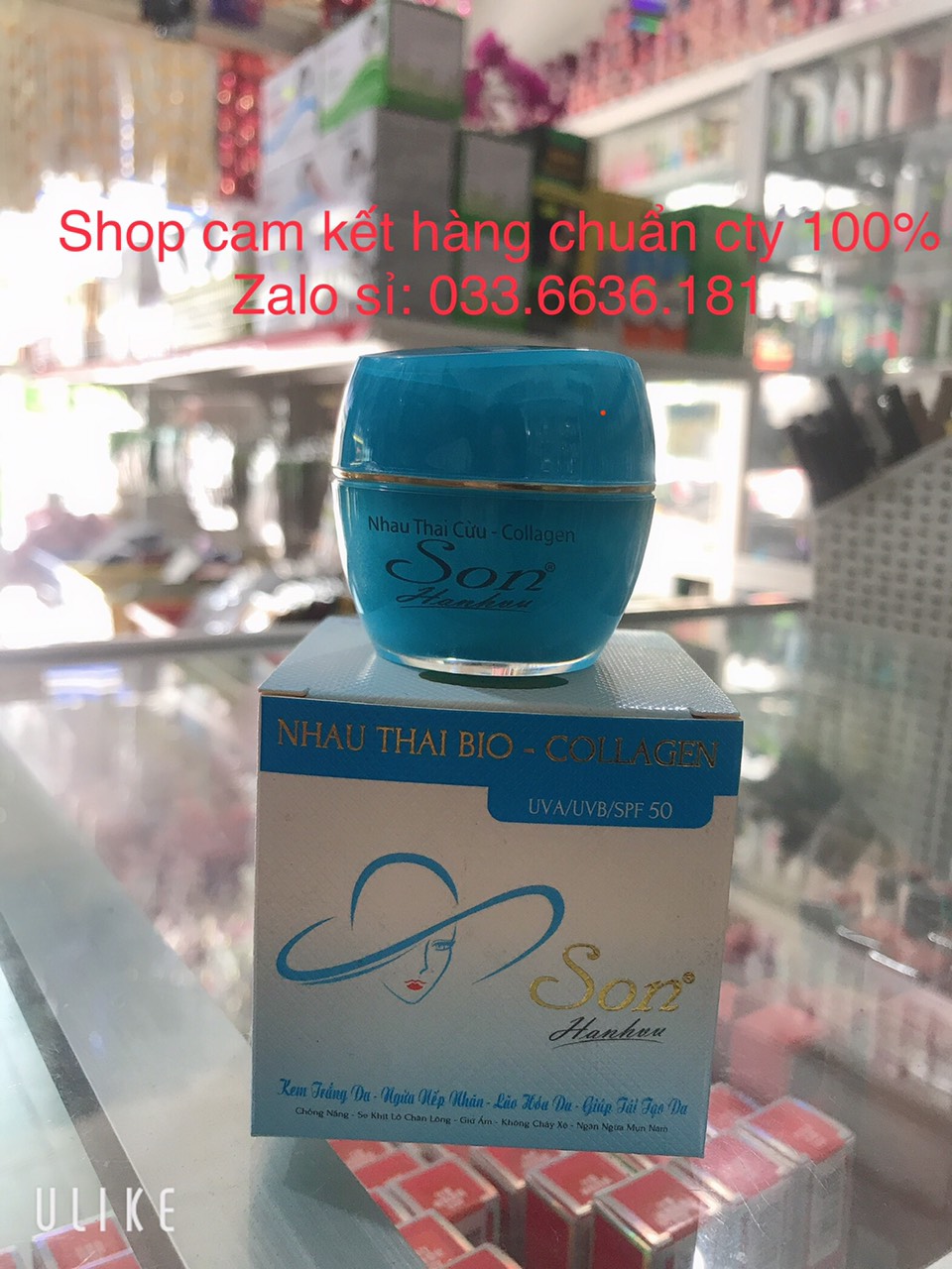 kem SON nhau thai cừu collagen trắng da ngừa nếp nhăn lão hóa da tái tạo da chống nắng se khít lỗ chân lông giữ ẩm chống chảy xệ ngăn ngừa mụn nám 10g (cam kết chuẩn hàng cty