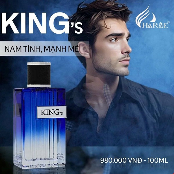 [HCM]Nước hoa nam KING – NHẸ NHÀNG, NAM TÍNH (60ML)