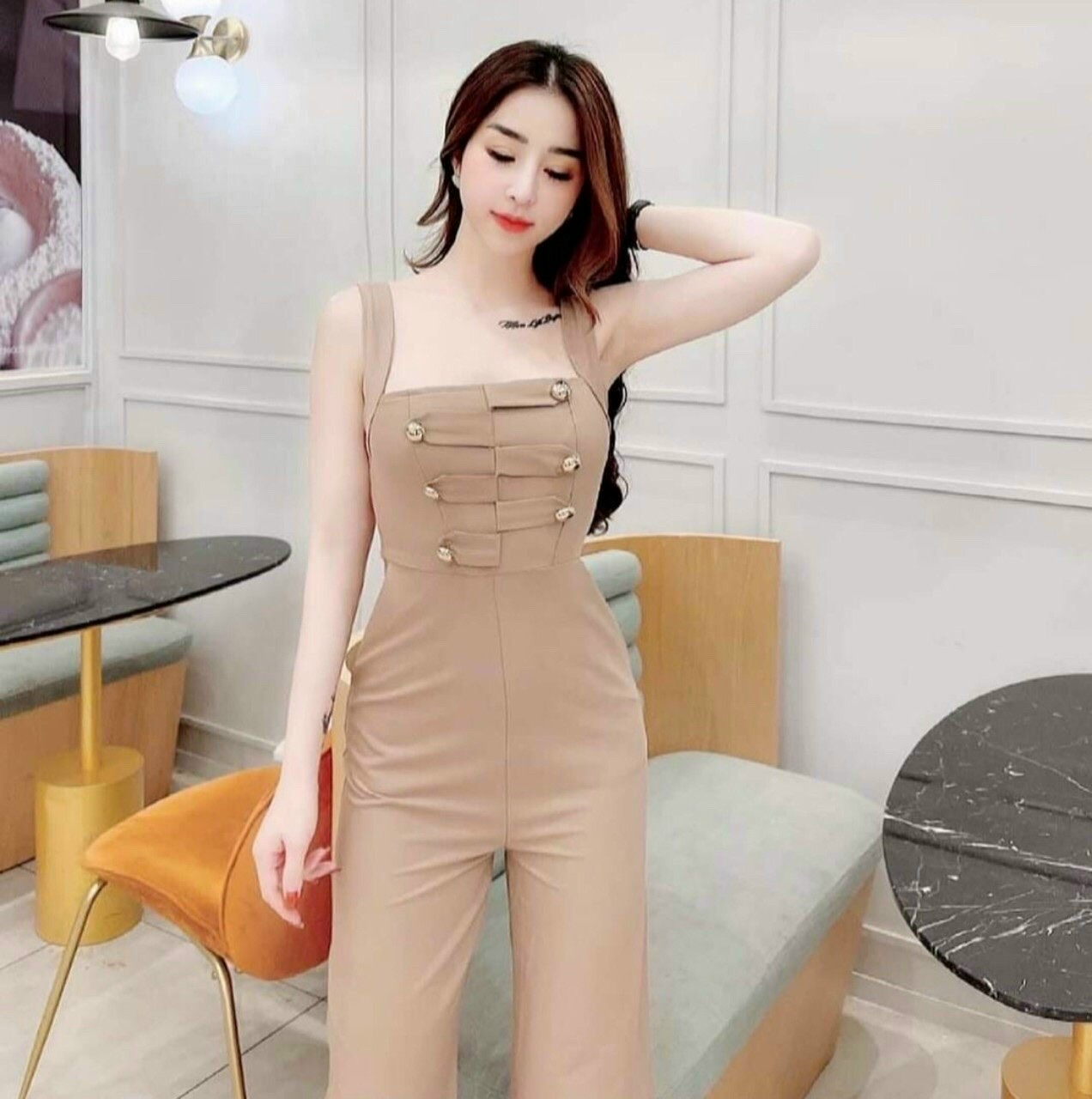 [Voucher follower 30k] Mai.De - Áo Cổ Tim Vải Bố Đũi 12Ao03