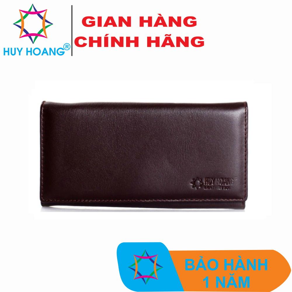 Ví nữ da bò  2 gấp màu nâu HK3123