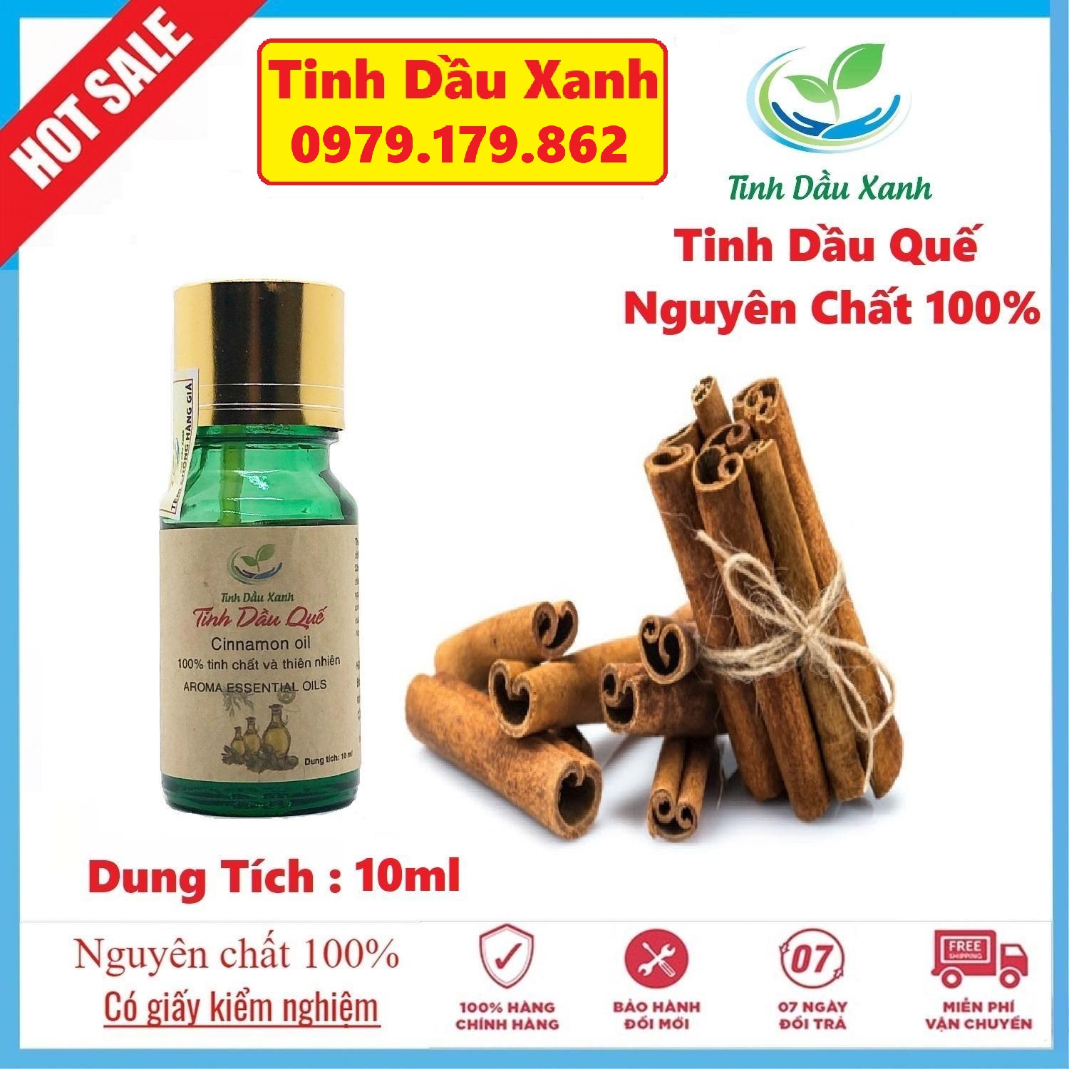 Tinh Dầu Quế Nguyên Chất 10ml