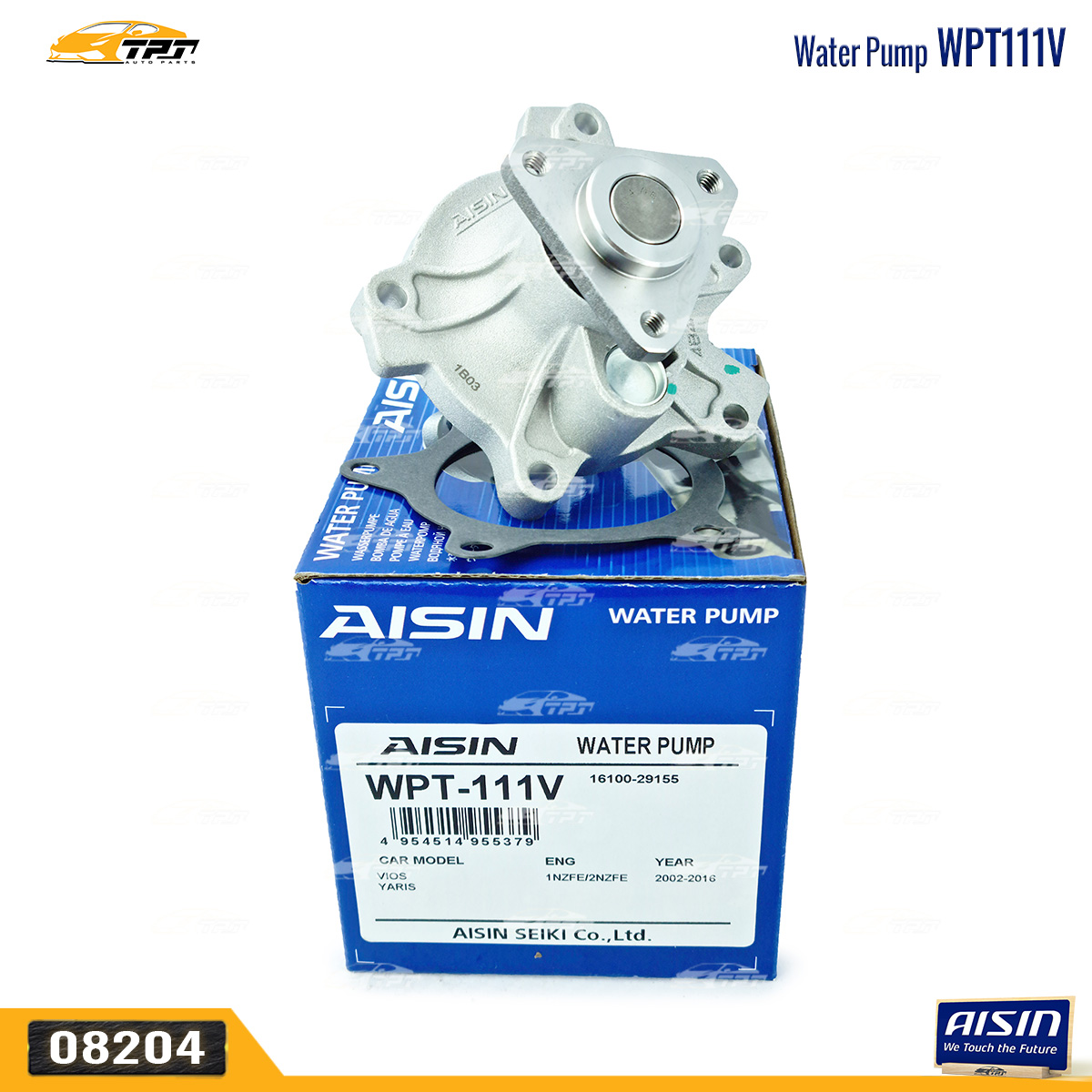 Bơm Nước Toyota VIOS - YARIS [WPT-111V] JAPAN-[AISIN]