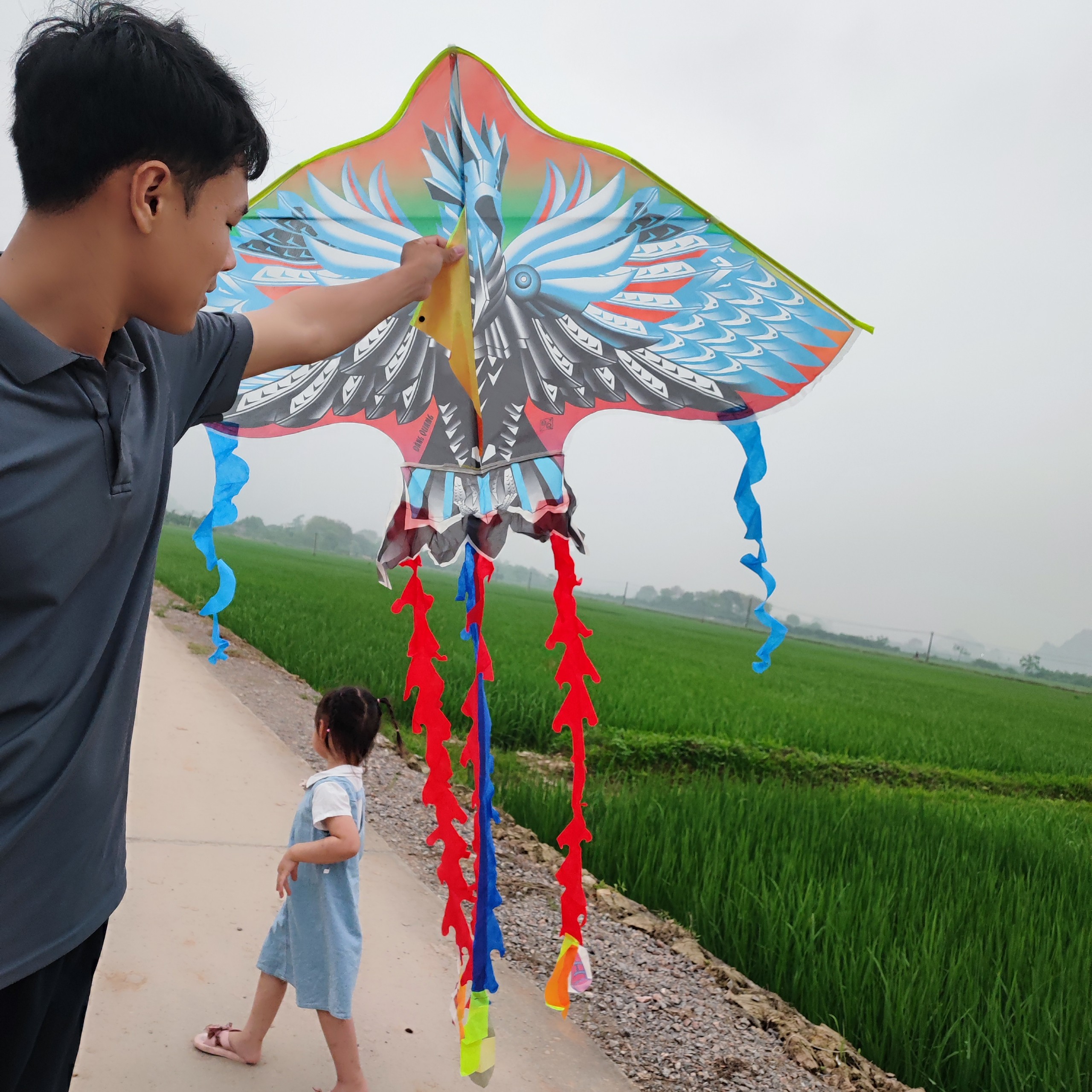 Diều Thiết Bạc Điêu 5 Đuôi Size Đại