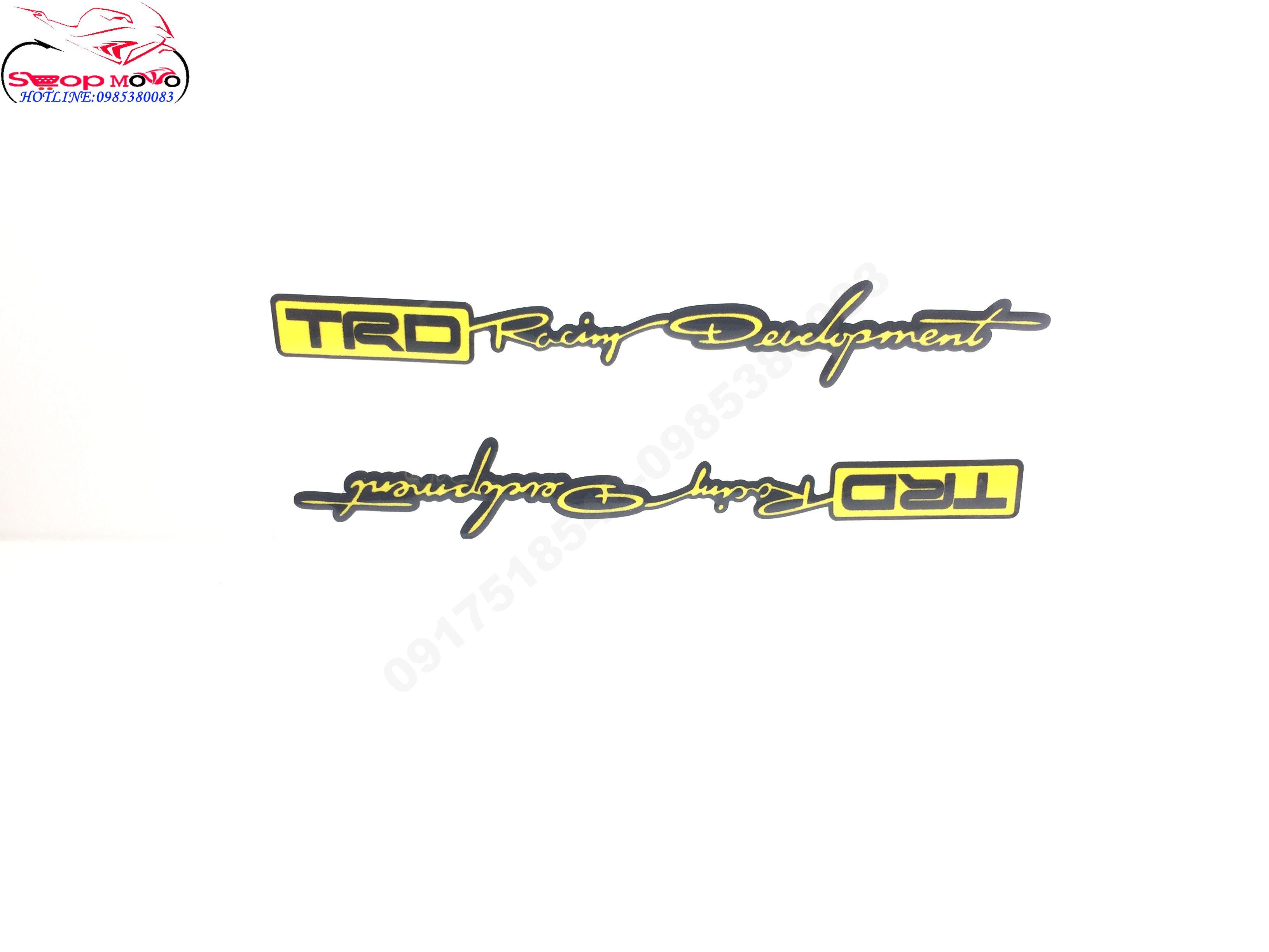 DECAL TEM ĐUÔI CHỮ RIZOMABREMBOTRD RACING VÀ PERFORMANTE