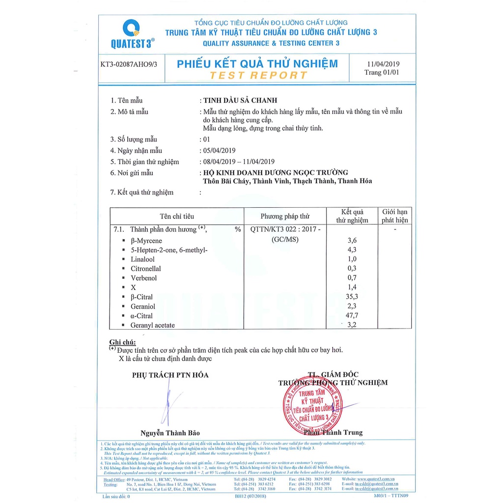Tinh dầu sả chanh treo xe Befine
