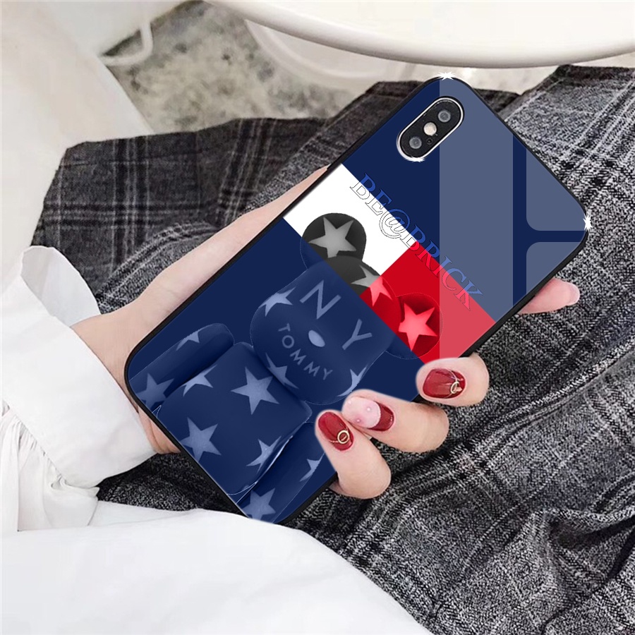 Ốp lưng iphone Bear Brick Kính tráng gương Xsmax/X/8plus/8/7Plus/7/6/6splus