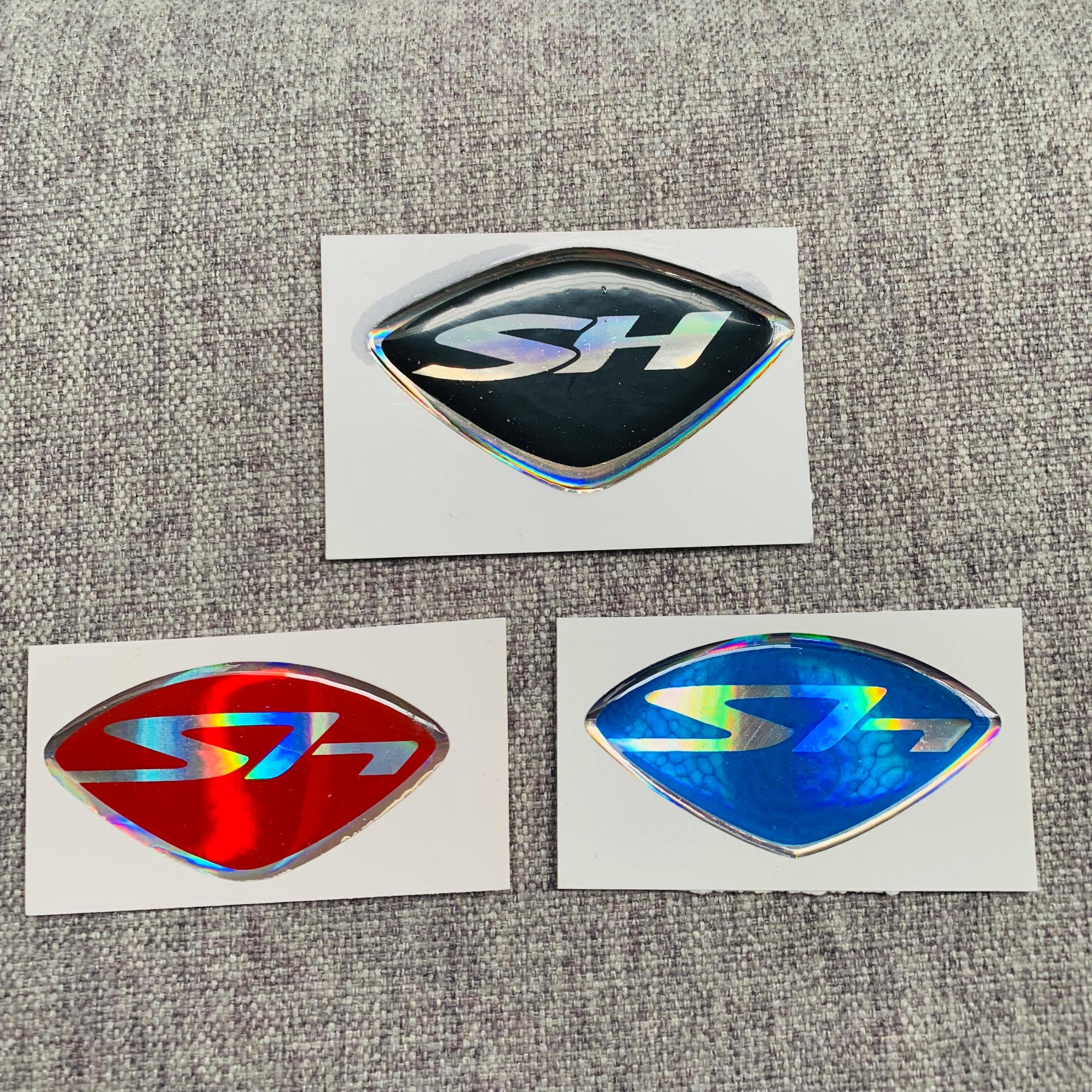TEM LOGO CHỮ SH TRANG TRÍ XE (MÀU ĐỎ)