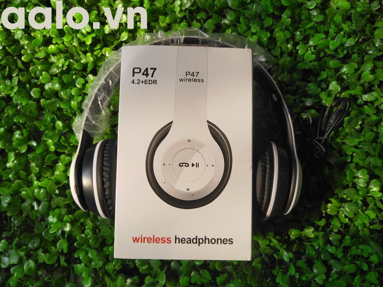 Tai nghe chụp tai cao cấp Bluetooth P47 ( giá hủy diệt)