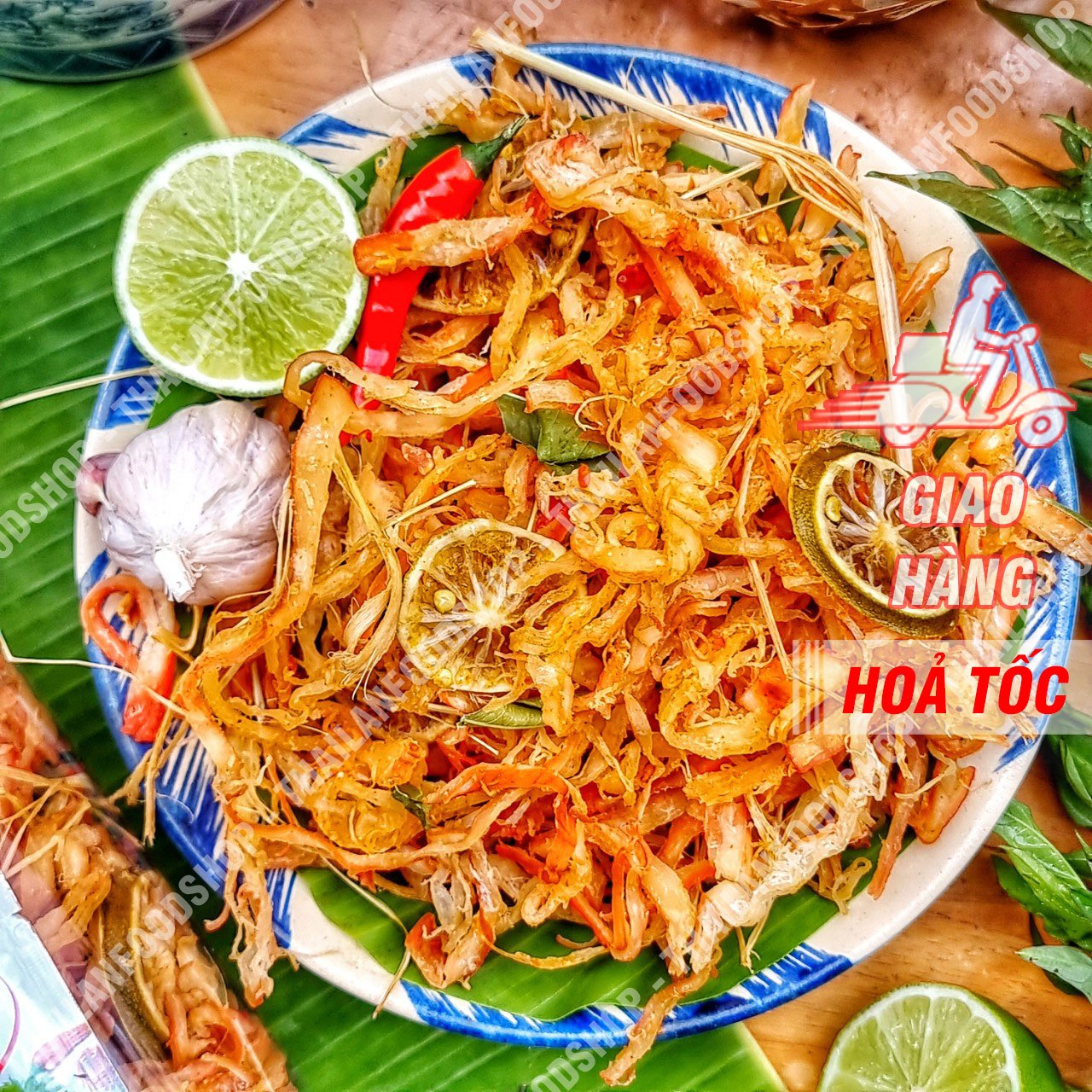 Mực sợi tomyum - lon 300gr